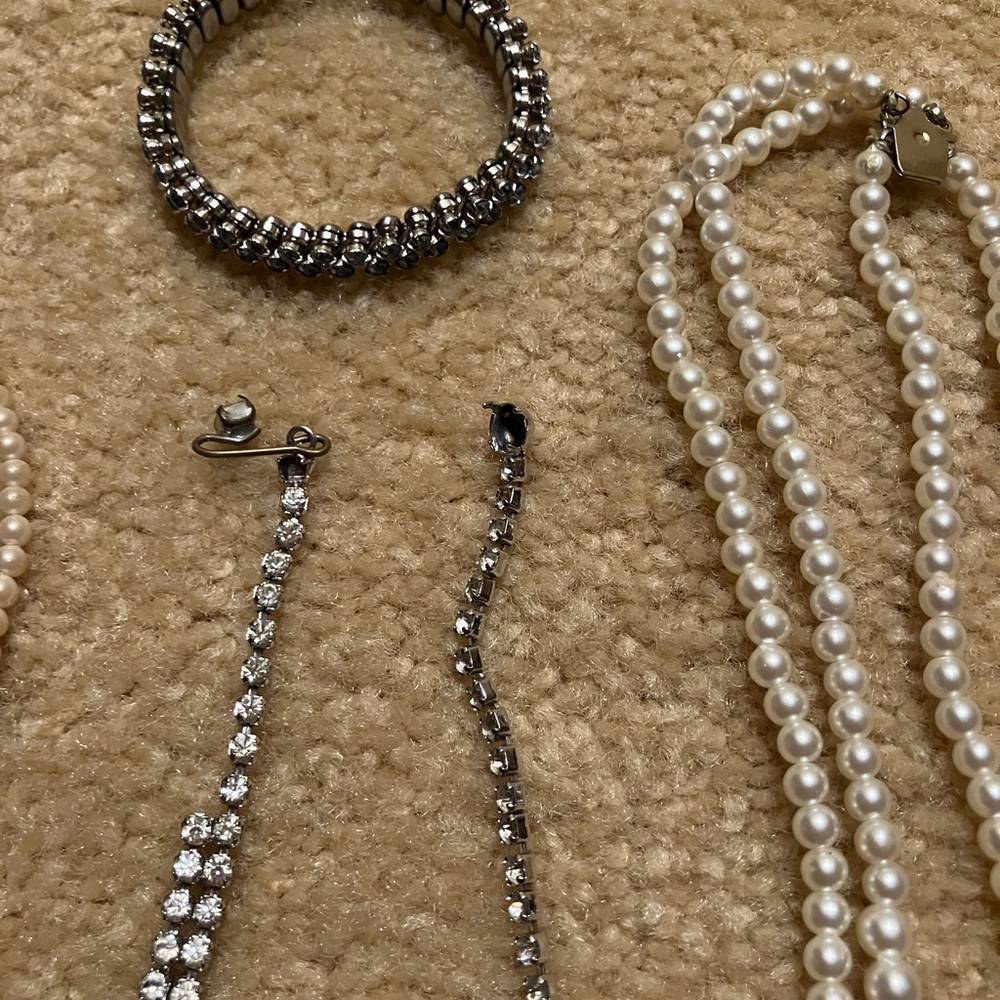 Vintage Silver and Pearl Jewelry combo